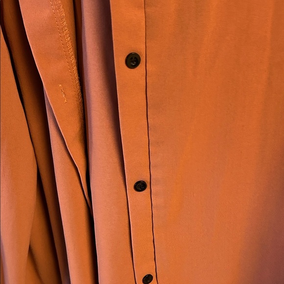 Rust Button-Up Shirt SHEIN 3x - Picture 5 of 5